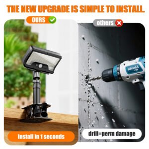 Clip on Solar Lights Outdoor with Motion Sensor 92 LEDs 600LM Solar Fence Lights,6000K Waterproof Se (Copy) (Copy)