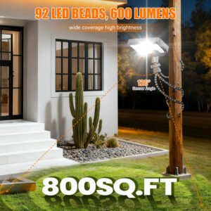 Clip on Solar Lights Outdoor with Motion Sensor 92 LEDs 600LM Solar Fence Lights,6000K Waterproof Se (Copy) (Copy) (Copy) (Copy) (Copy) (Copy) (Copy)